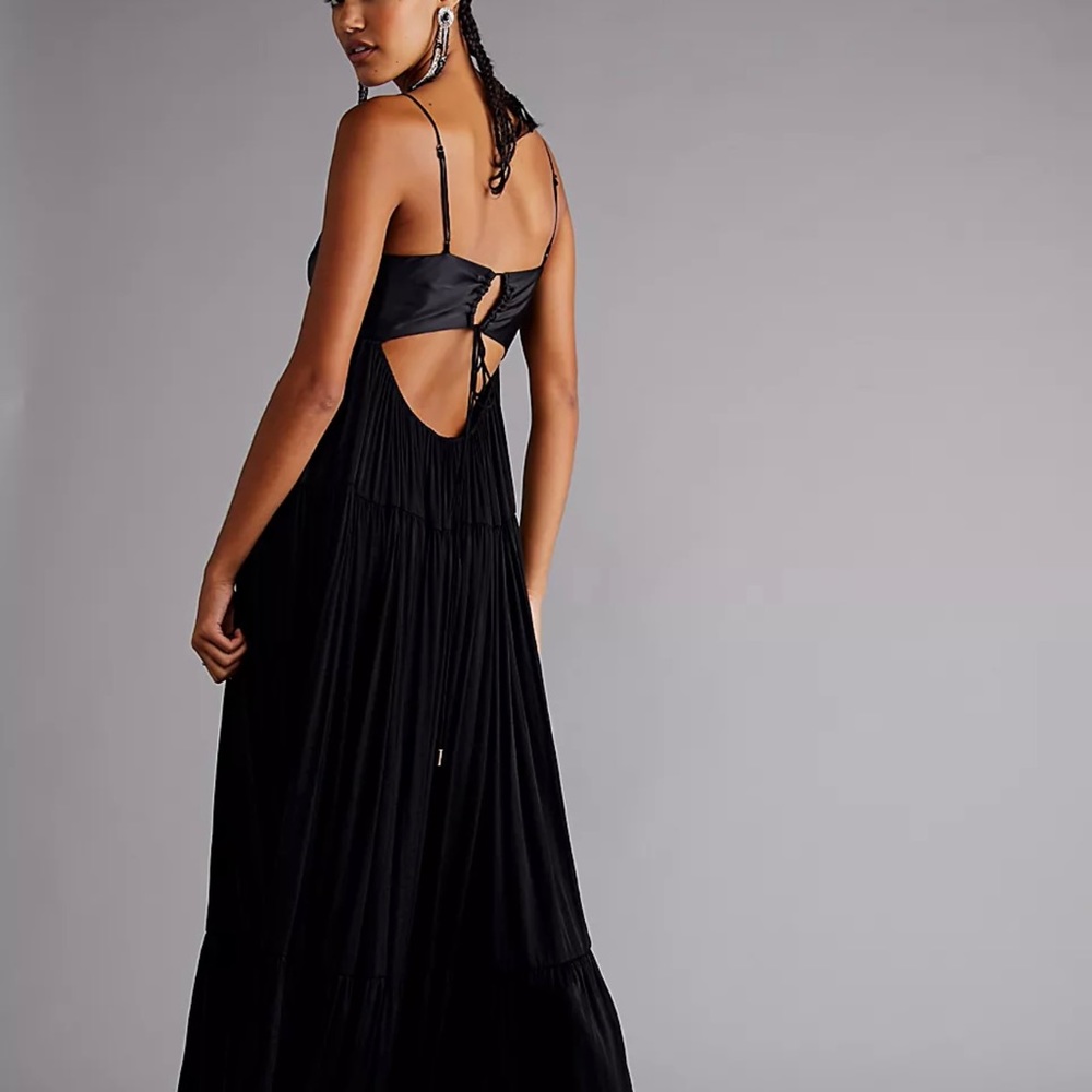 Black Free People Freya Maxi Dress Small
